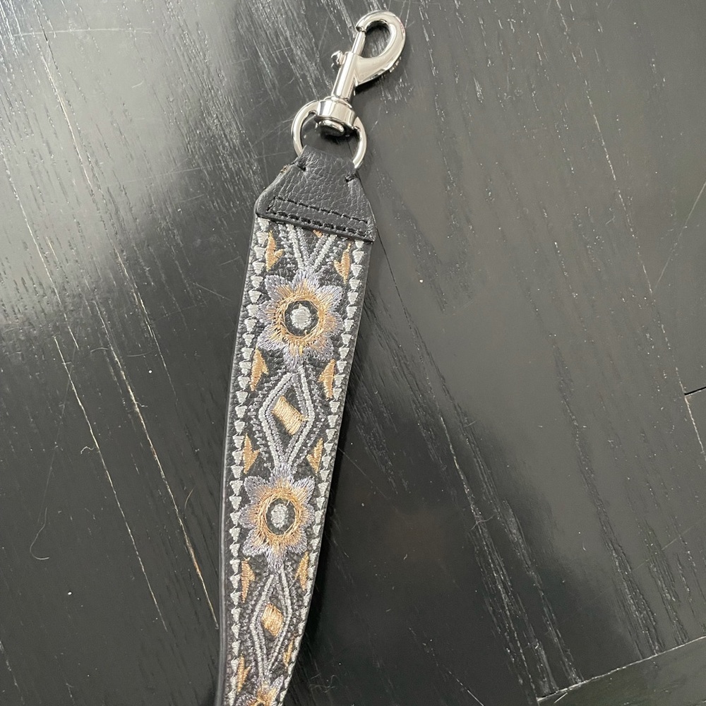 Rebecca Minkoff bag strap never been used tags on black with metallics